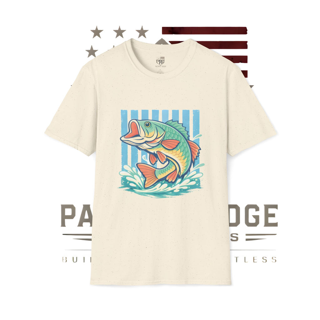 Ladies Bass Fishing T-Shirt — Colorful Catch Graphic Tee