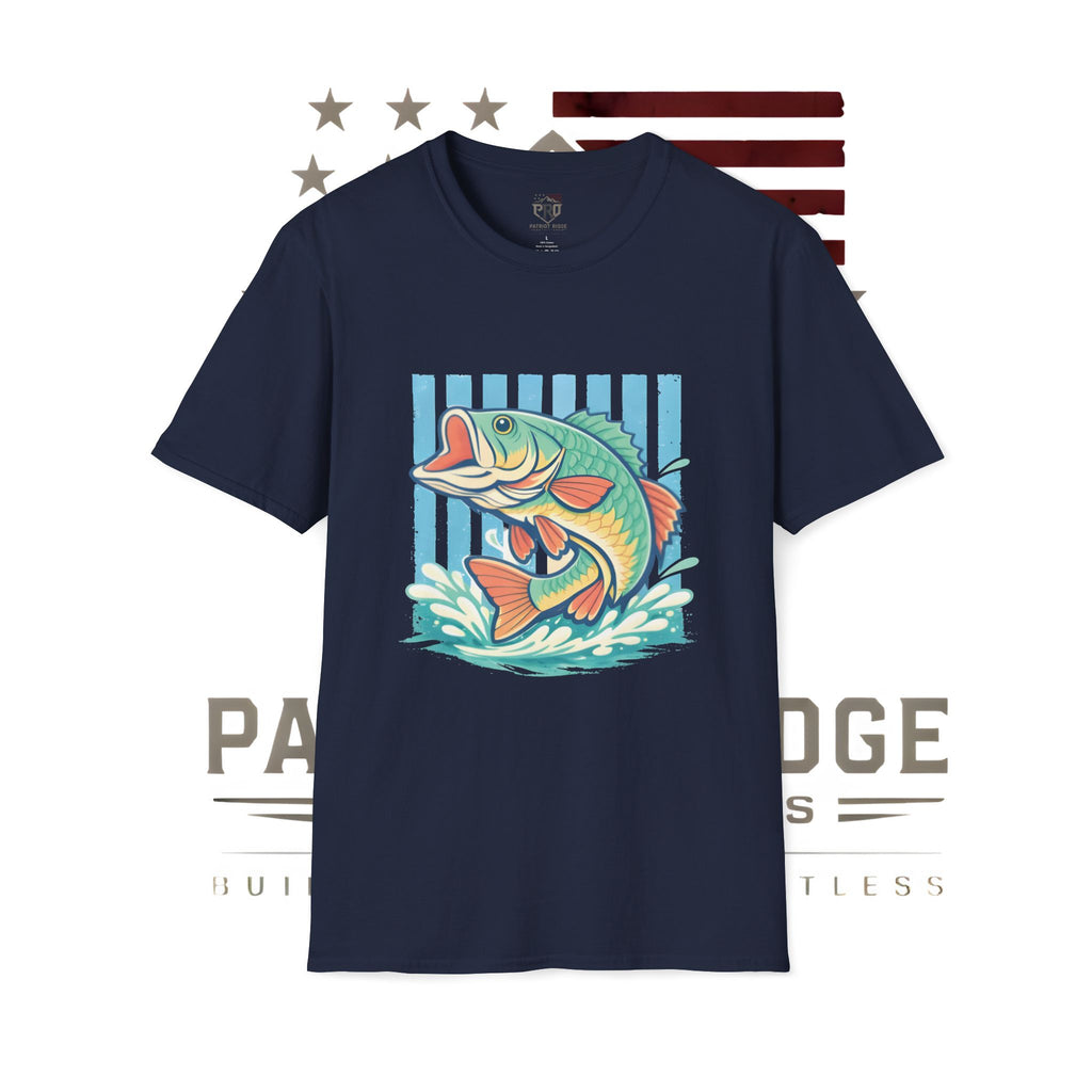 Ladies Bass Fishing T-Shirt — Colorful Catch Graphic Tee