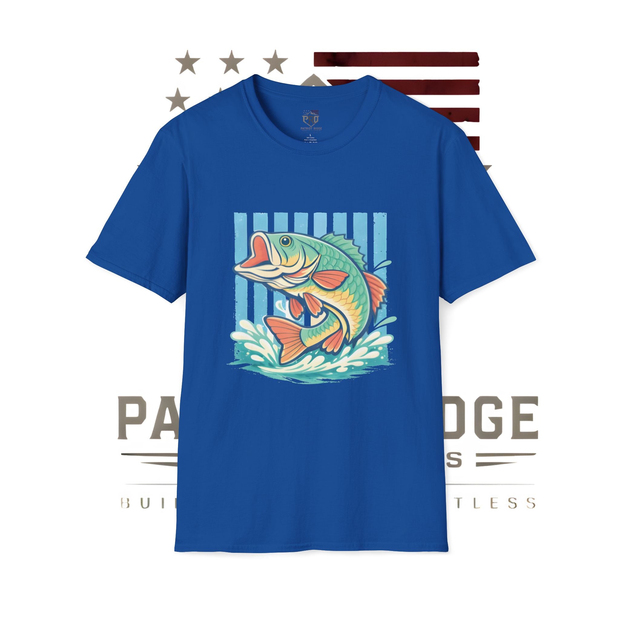 Ladies Bass Fishing T-Shirt — Colorful Catch Graphic Tee