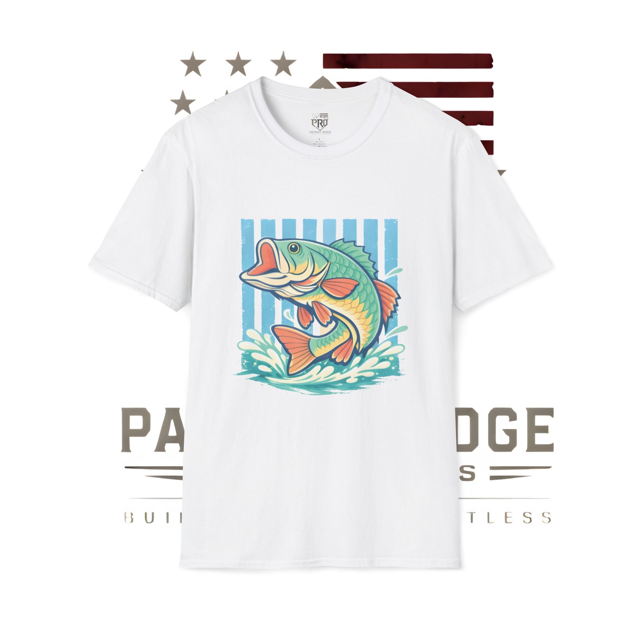Ladies Bass Fishing T-Shirt — Colorful Catch Graphic Tee
