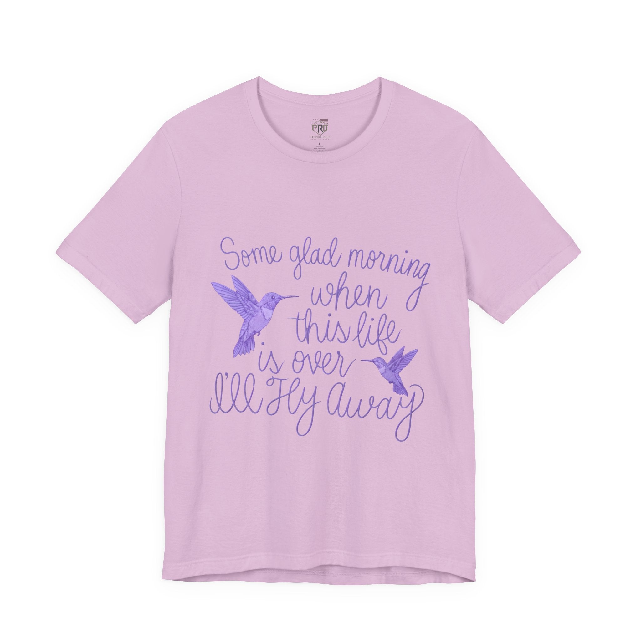 In Memory of Granny— “Some Glad Morning When This Life Is Over, I’ll Fly Away” Purple Hummingbird Memorial Tee