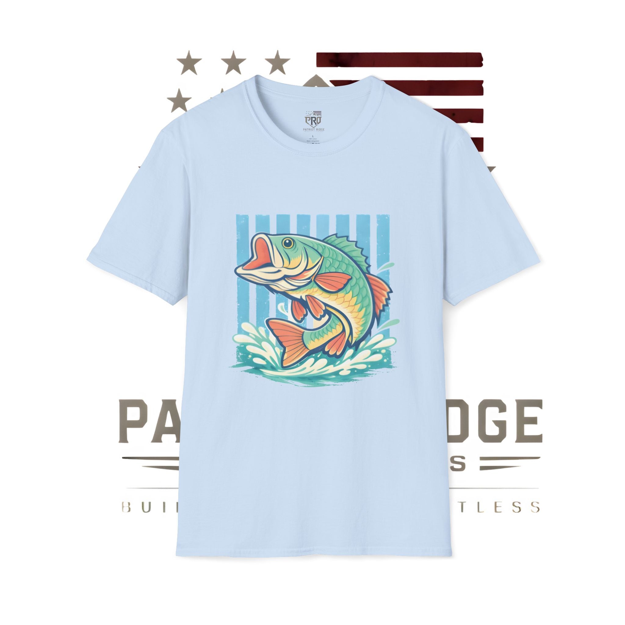 Ladies Bass Fishing T-Shirt — Colorful Catch Graphic Tee