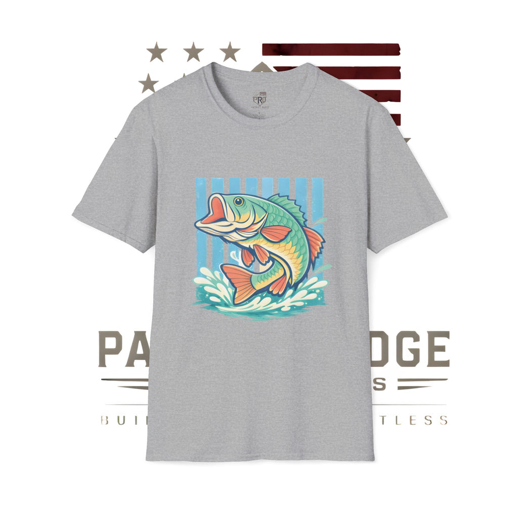 Ladies Bass Fishing T-Shirt — Colorful Catch Graphic Tee