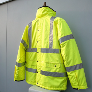 All‑Weather Construction Jacket – Waterproof with Reflective Trim